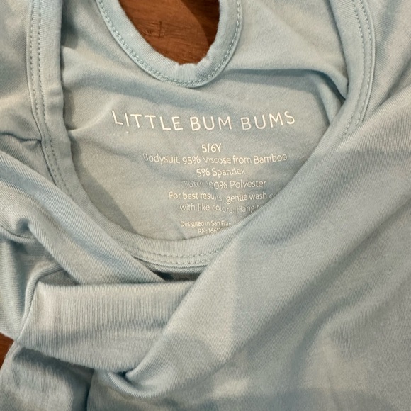 Little Bum Bums/ Bums and Roses Bamboo Tutu- Cinderella blue, size 5/6 - Picture 2 of 2